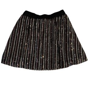 Art Class Gold and Silver Sequin Mini Skirt